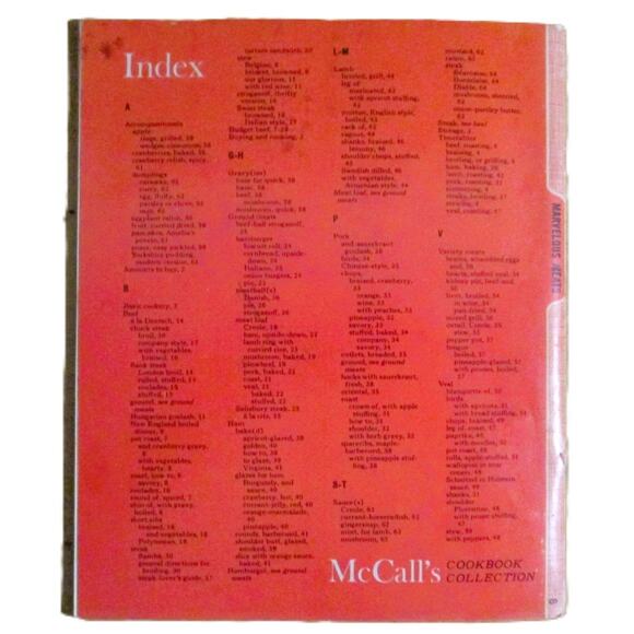 McCall's Book of Marvelous Meats 1965 Recipes Banquets Veal Pork Ham Steak - Picture 6 of 6